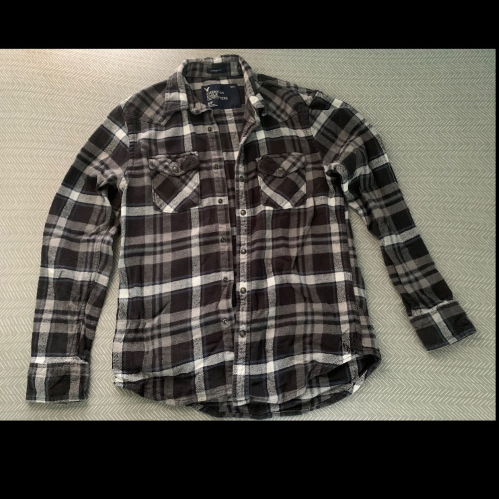American Eagle Vintage Fit Plaid Flannel
